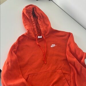 Nike orange Pullover Hoodie